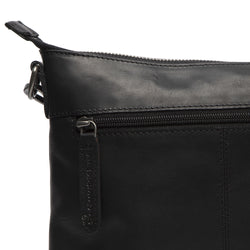 Leather Shoulder Bag Black Faro