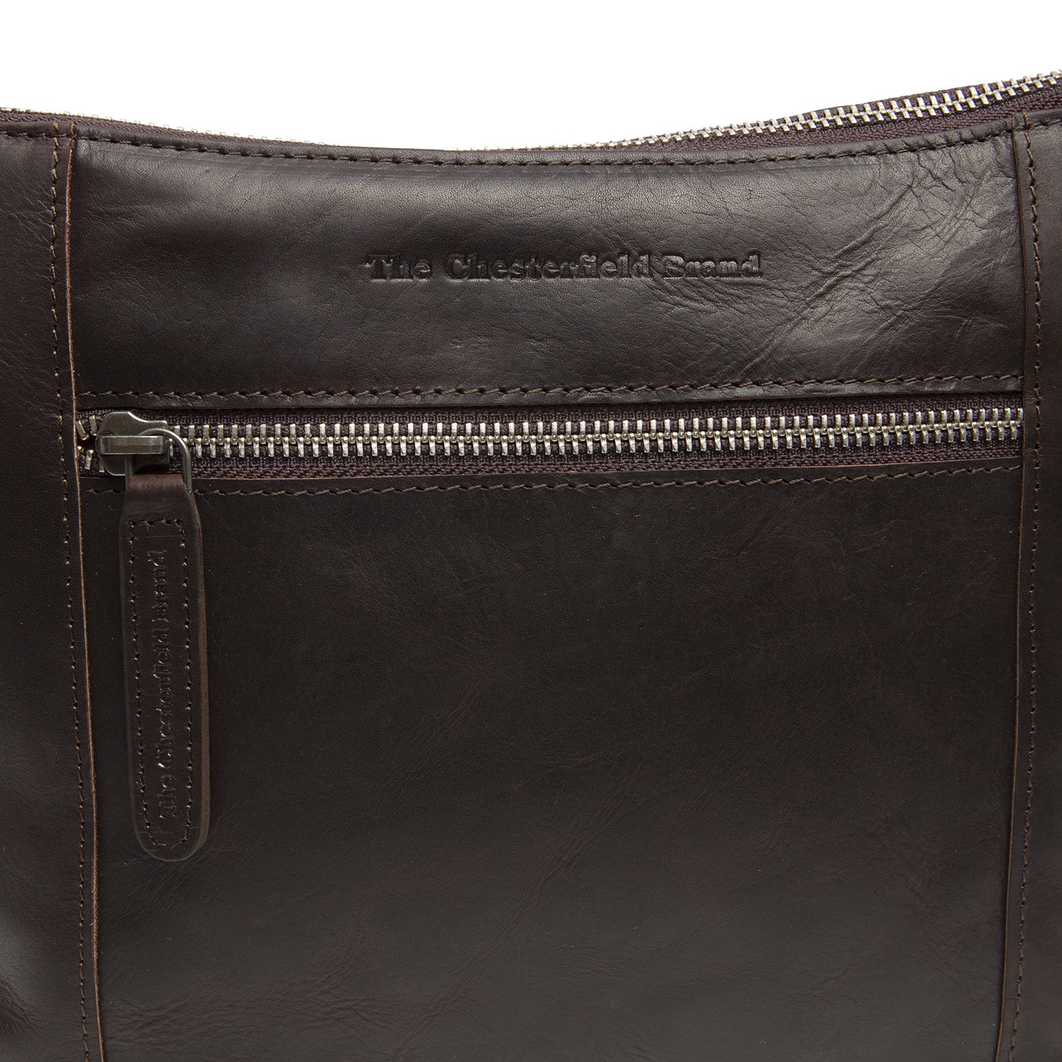 Leather Shoulder Bag Brown Faro