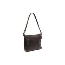 Leather Shoulder Bag Brown Faro