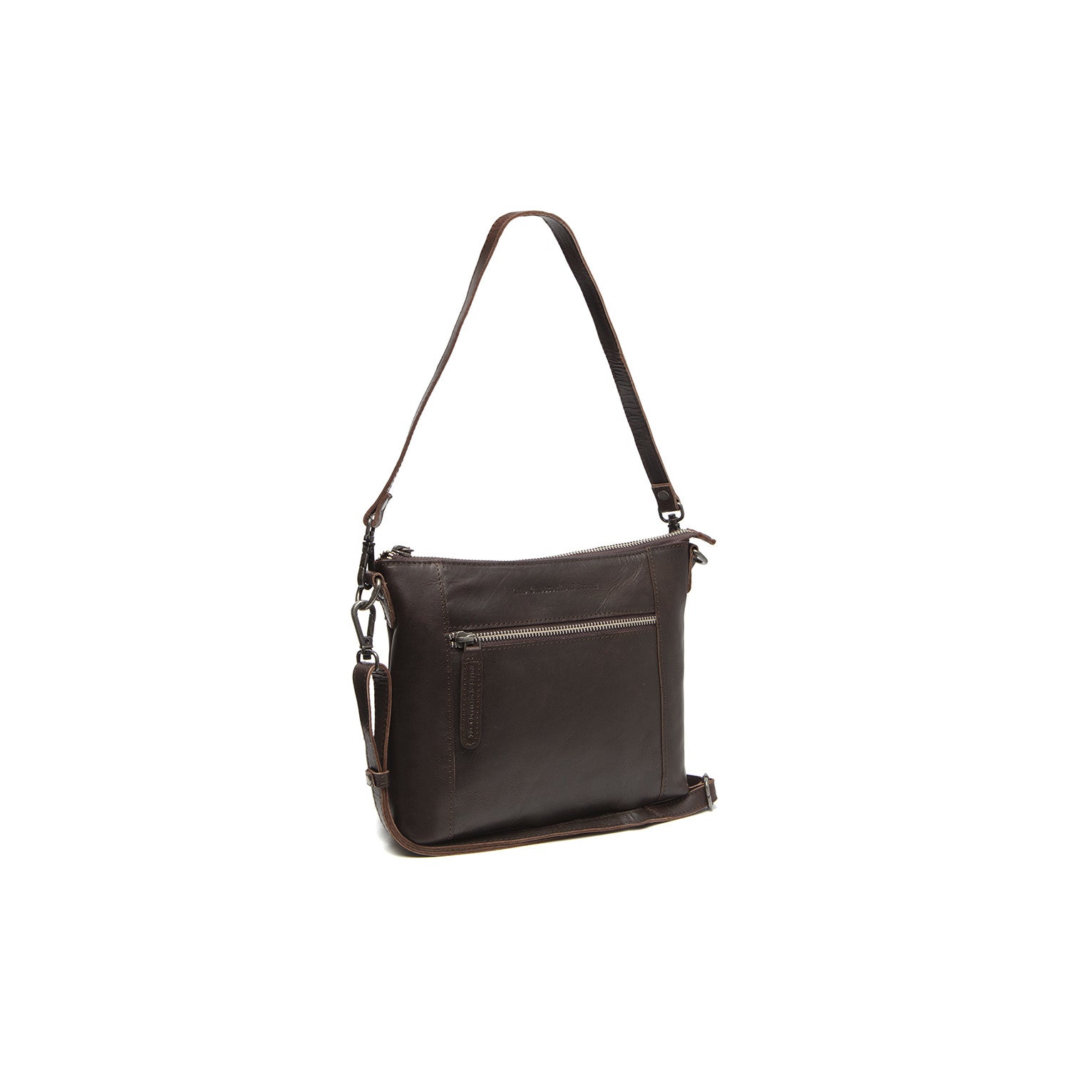 Leather Shoulder Bag Brown Faro