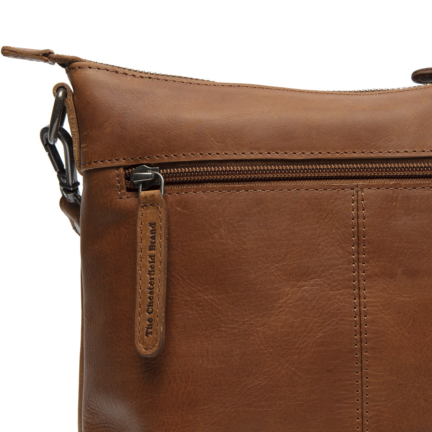 Leather Shoulder Bag Cognac Faro