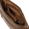 Leather Shoulder Bag Cognac Faro