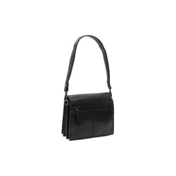 Leather Shoulder Bag Black Palermo