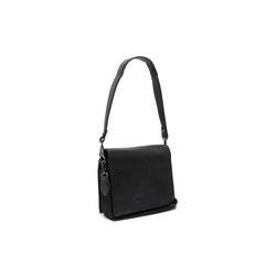 Leather Shoulder Bag Black Palermo