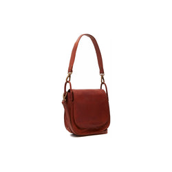 Leather Shoulder Bag Cognac Sumatra Black Label