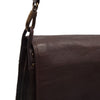 Leather Shoulder Bag Brown Corsica Black Label