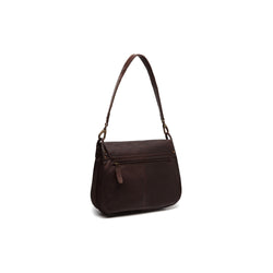 Leather Shoulder Bag Brown Corsica Black Label