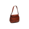 Leather Shoulder Bag Cognac Corsica Black Label