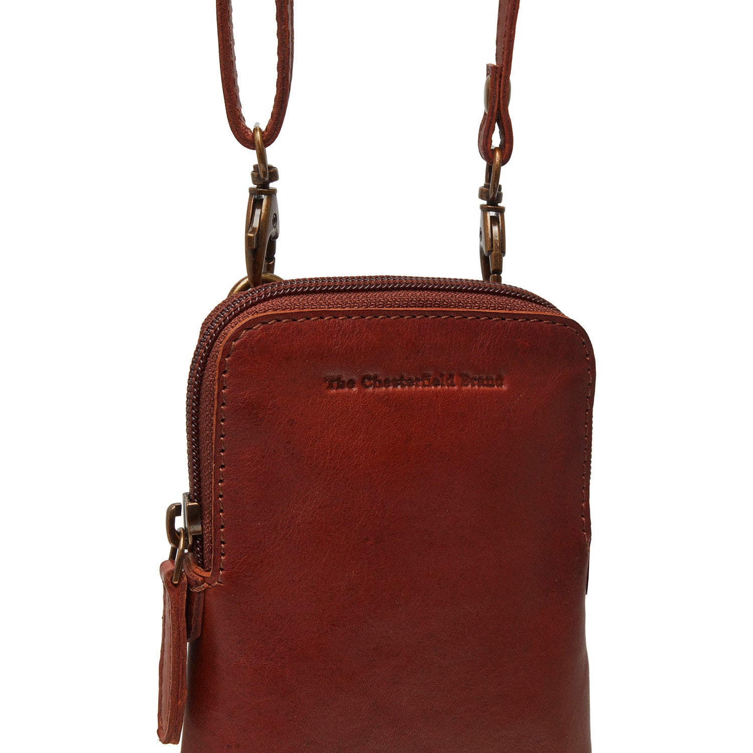 Leather Phone Pouch Cognac Cuba Black Label