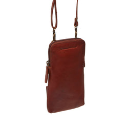 Leather Phone Pouch Cognac Cuba Black Label