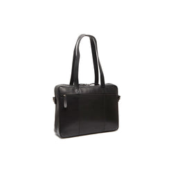 Leather Laptop Bag Black Modena