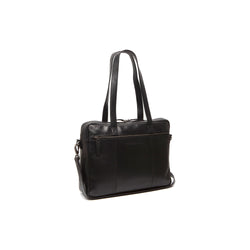 Leather Laptop Bag Black Modena