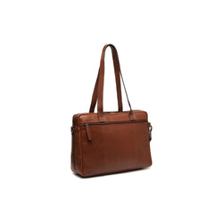 Leather Laptop Bag Cognac Modena