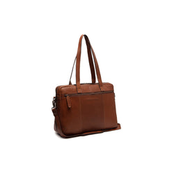 Leather Laptop Bag Cognac Modena