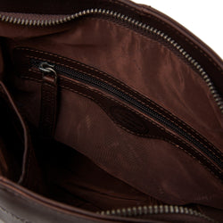 Leather Shoulder Bag Brown Kos