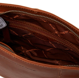 Leather Shoulder Bag Cognac Kos