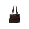 Leather Shoulder Bag Brown Lugano