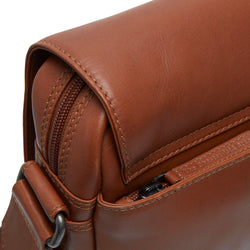 Leather Shoulder Bag Cognac Gili