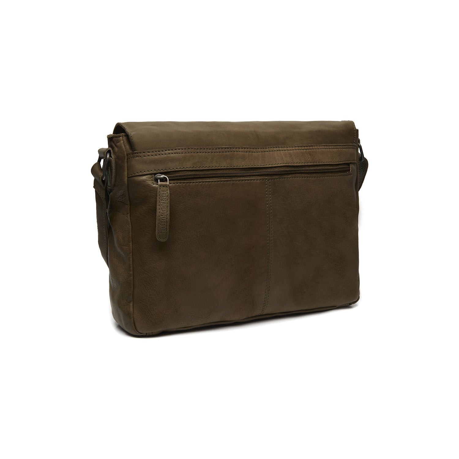 Leather Shoulder Bag Olive Green Interlaken