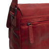 Leather Shoulder Bag Red Interlaken