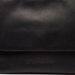 Leather Shoulder Bag Black Montana