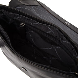 Leather Shoulder Bag Black Montana