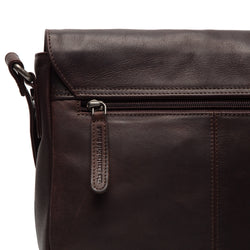 Leather Shoulder Bag Brown Montana