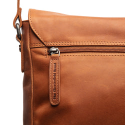 Leather Shoulder Bag Cognac Montana