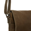 Leather Shoulder bag Olive Green Duncan