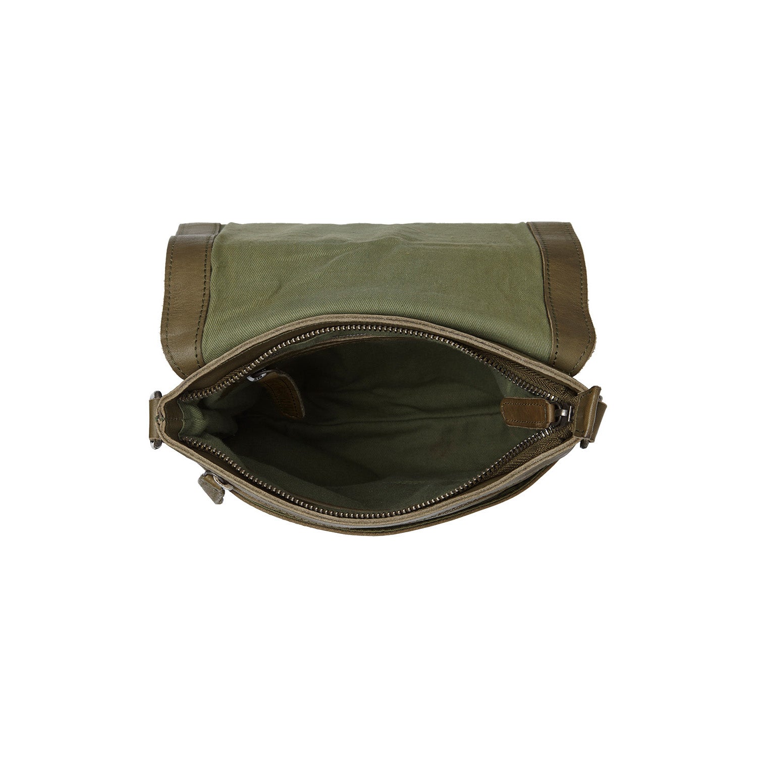 Leather Shoulder bag Olive Green Duncan