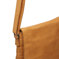 Leather Shoulder bag Ocher Yellow Duncan