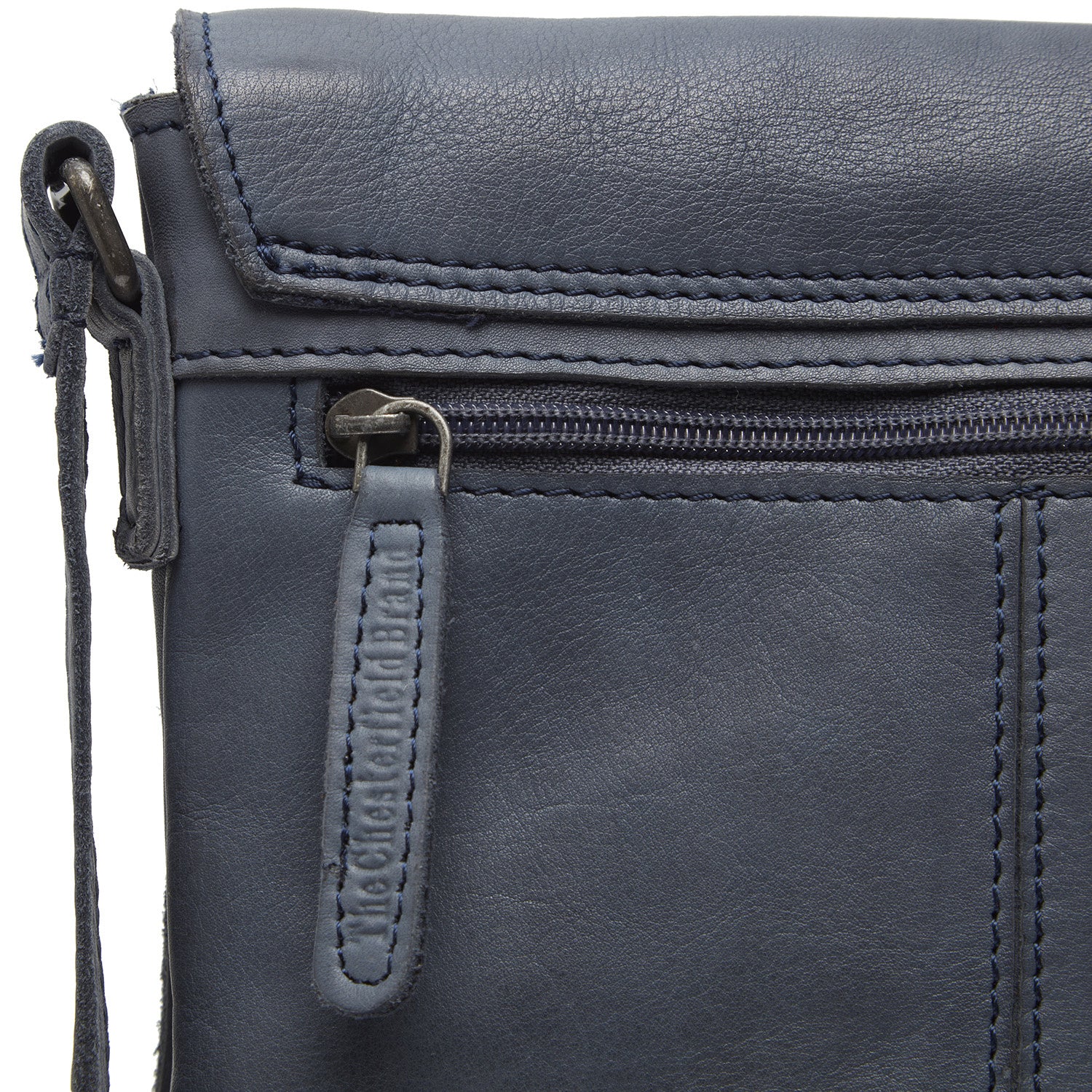 Leather Shoulder bag Navy Duncan