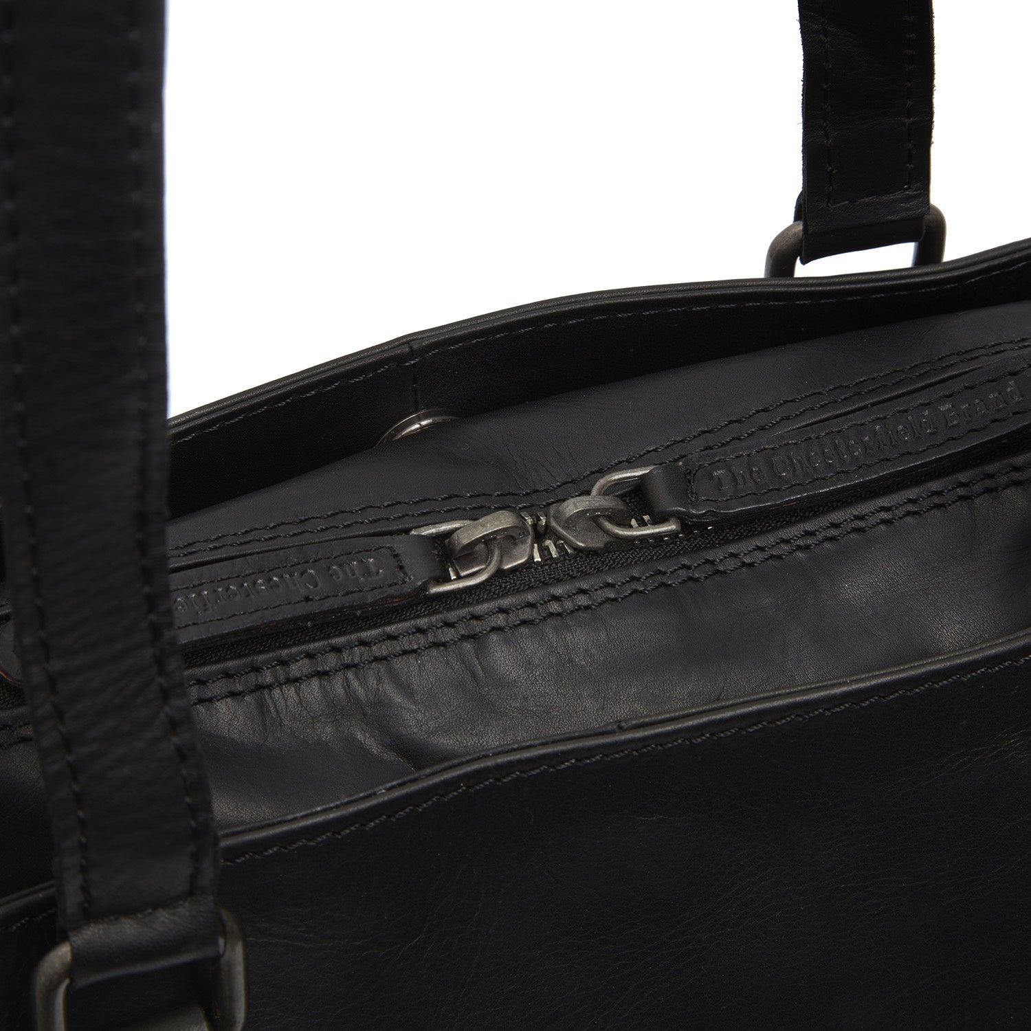 Leather Shoulder Bag Black Bergamo