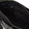 Leather Shoulder Bag Black Bergamo