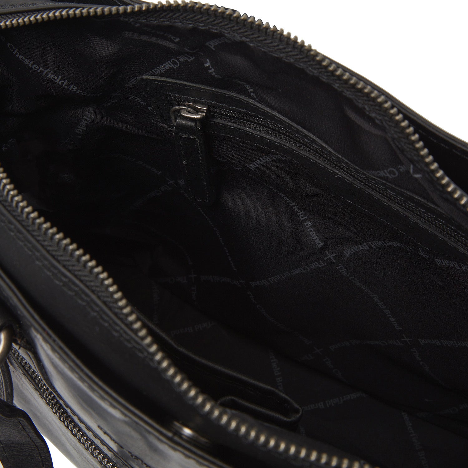 Leather Shoulder Bag Black Bergamo