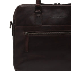 Leather Shoulder Bag Brown Bergamo