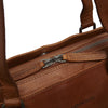 Leather Shoulder Bag Cognac Bergamo