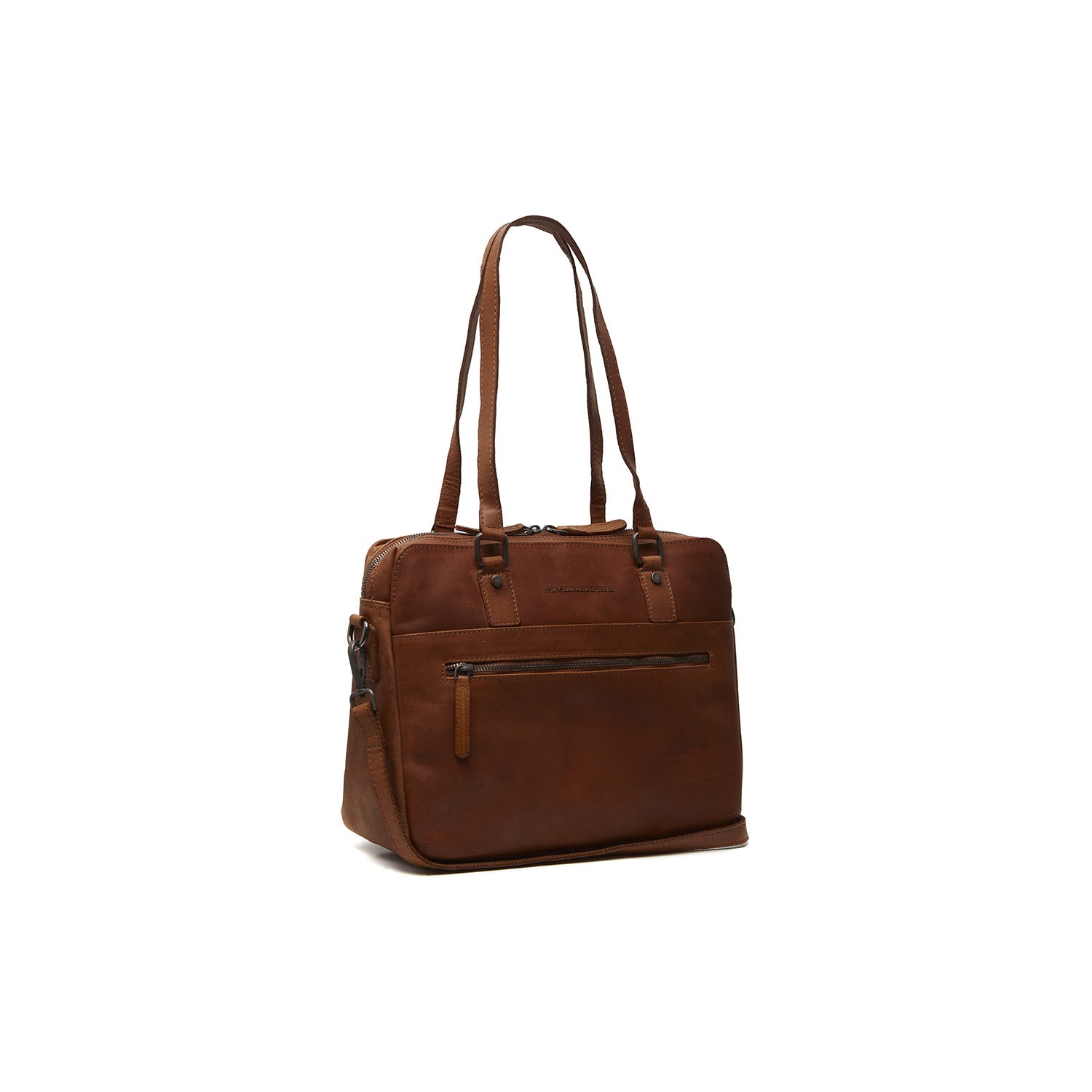 Leather Shoulder Bag Cognac Bergamo