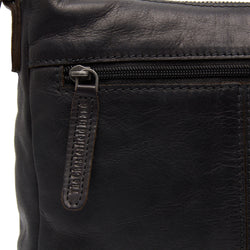 Leather Schoulder bag Black Caroline