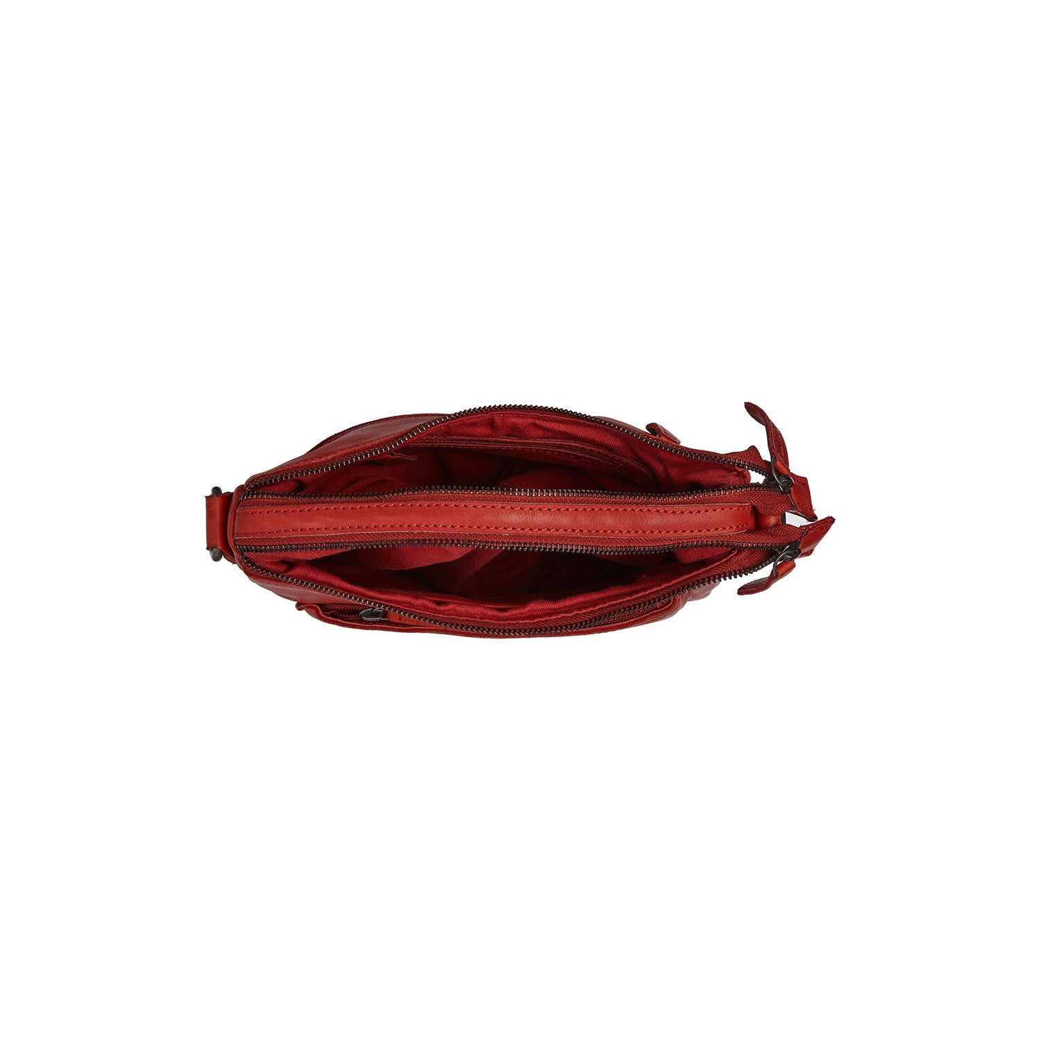 Leather Schoulder bag Red Caroline