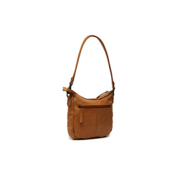 Leather Schoulder bag Ocher Yellow Caroline