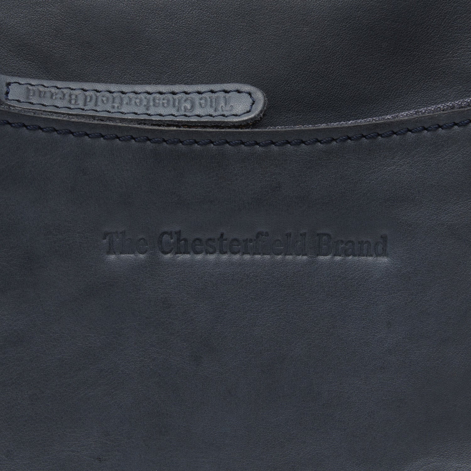 Leather Schoulder bag Navy Caroline