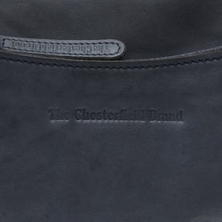 Leather Schoulder bag Navy Caroline