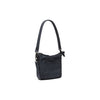 Leather Schoulder bag Navy Caroline