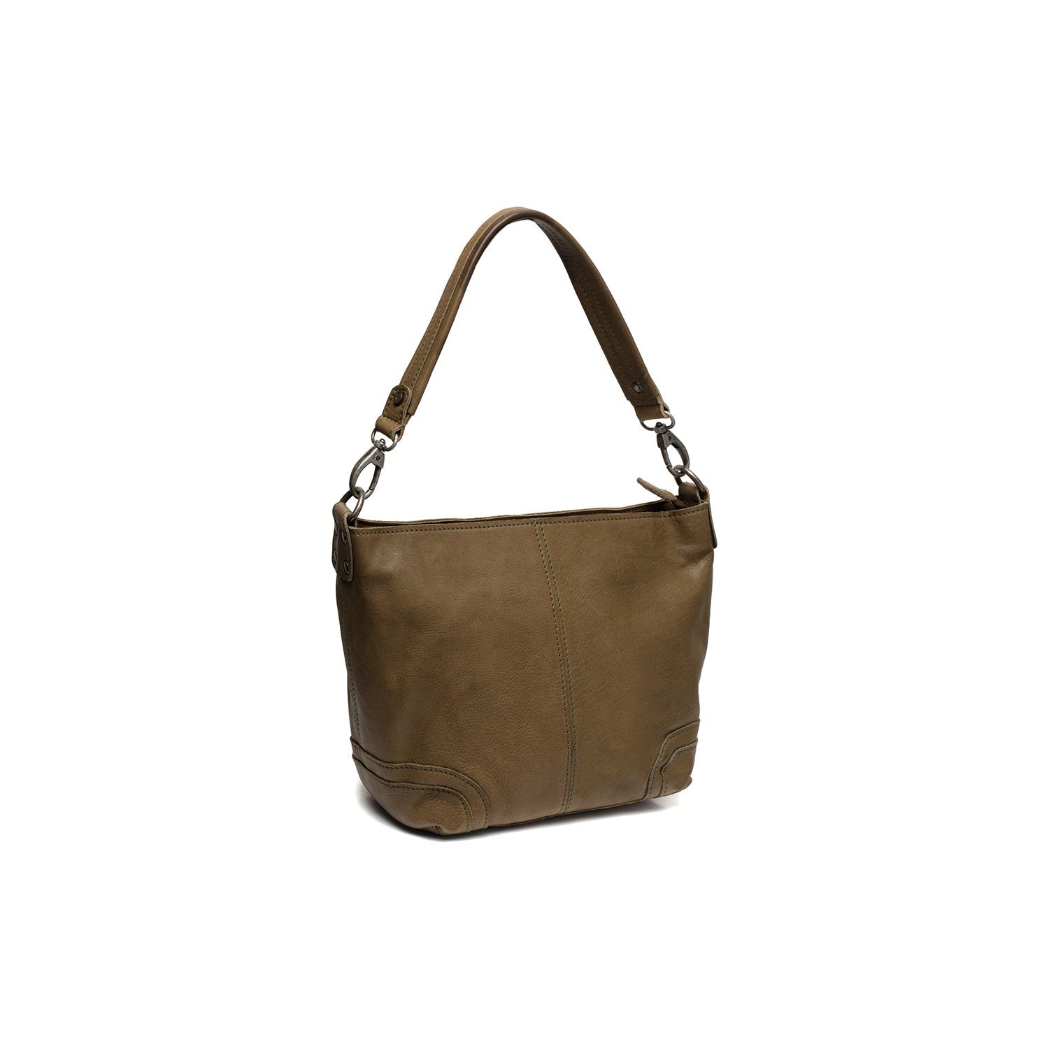 Leather Schoulder bag Olive Green Lucy