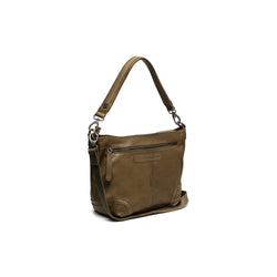 Leather Schoulder bag Olive Green Lucy