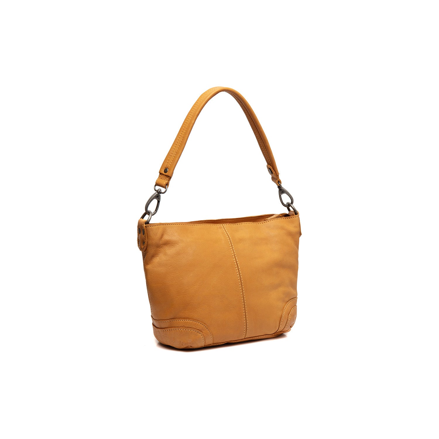 Leather Schoulder bag Ocher Yellow Lucy