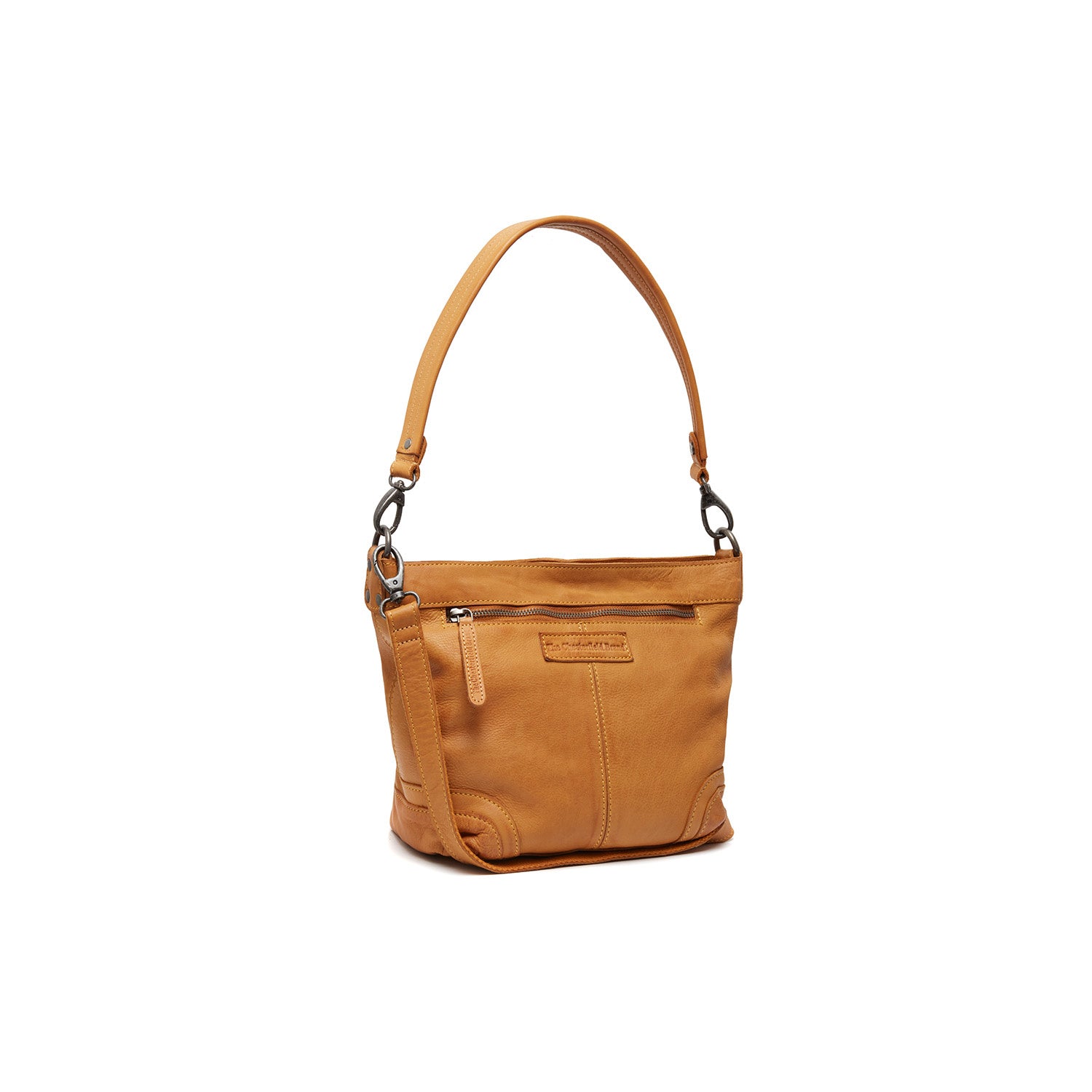 Leather Schoulder bag Ocher Yellow Lucy