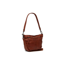 Leather Schoulder bag Cognac Lucy