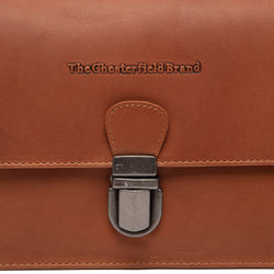 Leather Schoulder bag Cognac Lucca